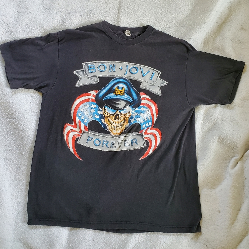 Bon Jovi The Brotherhood Tour Vtg 1989 T-Shirt, Sz XL